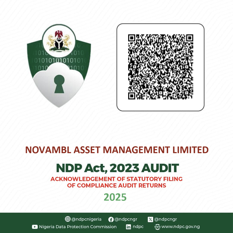 NDPC Audit Compliance Trustmark - NDP Act 2023 Audit, Acknowledgement of Statutory Filing of Compliance Audit Returns 2025